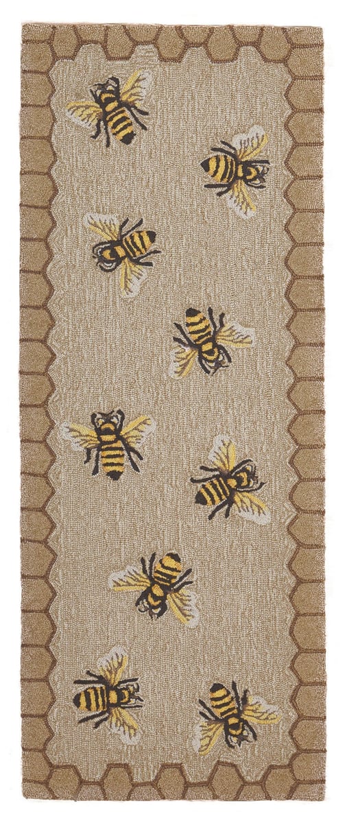 Honey Bees Honeycombs 18 x 24 Kitchen Mat Drying