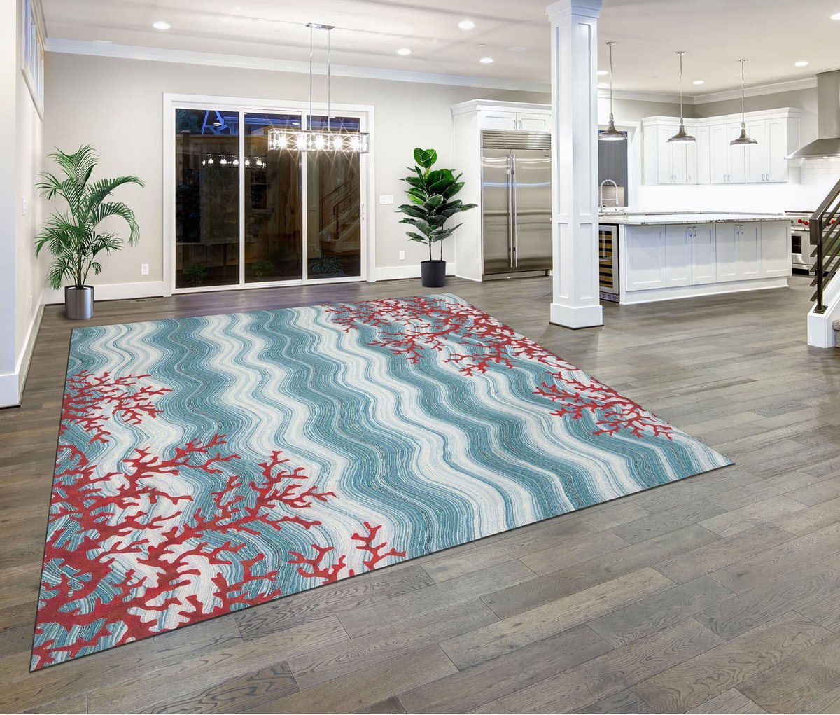 Liora Manne Visions IV Coral Reef Beach / Nautical Area Rugs Rugs Direct