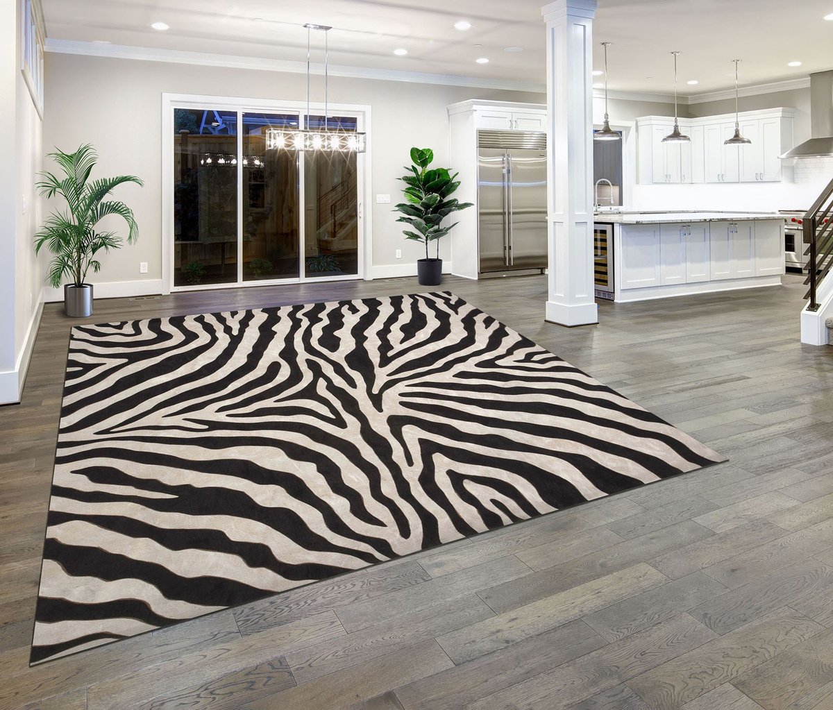 Liora Manne Visions I Zebra Animals / Animal Skins Area Rugs
