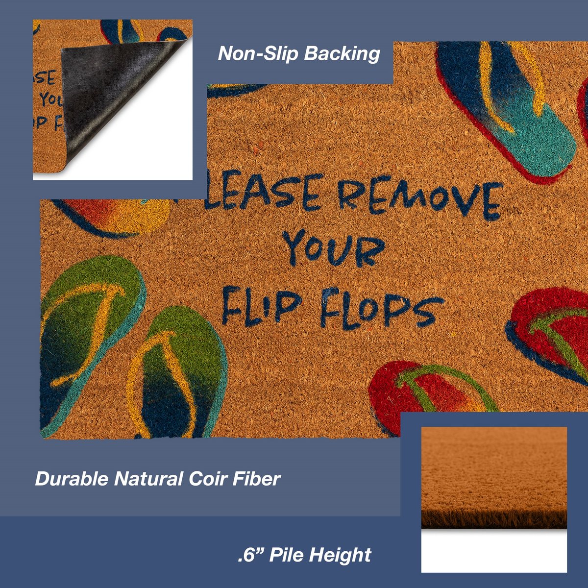 Liora Manne Natura Remove Flip Flops Nautical Area Rugs Rugs Direct