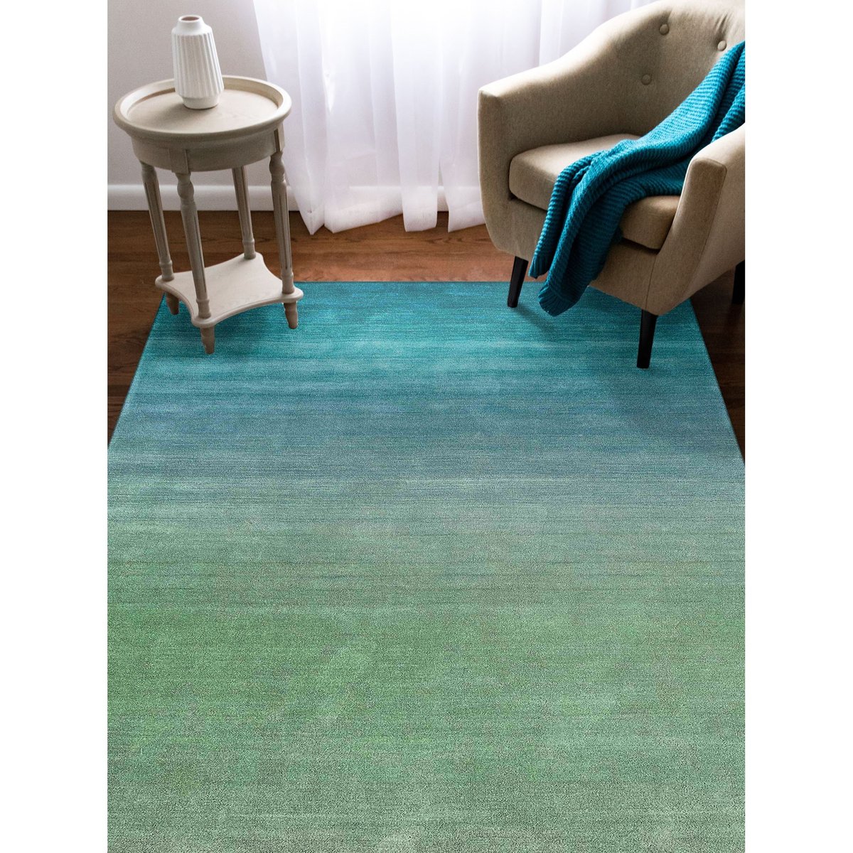 Liora Manne Arca Ombre Rugs Direct, Teal Ombre Area Rugs