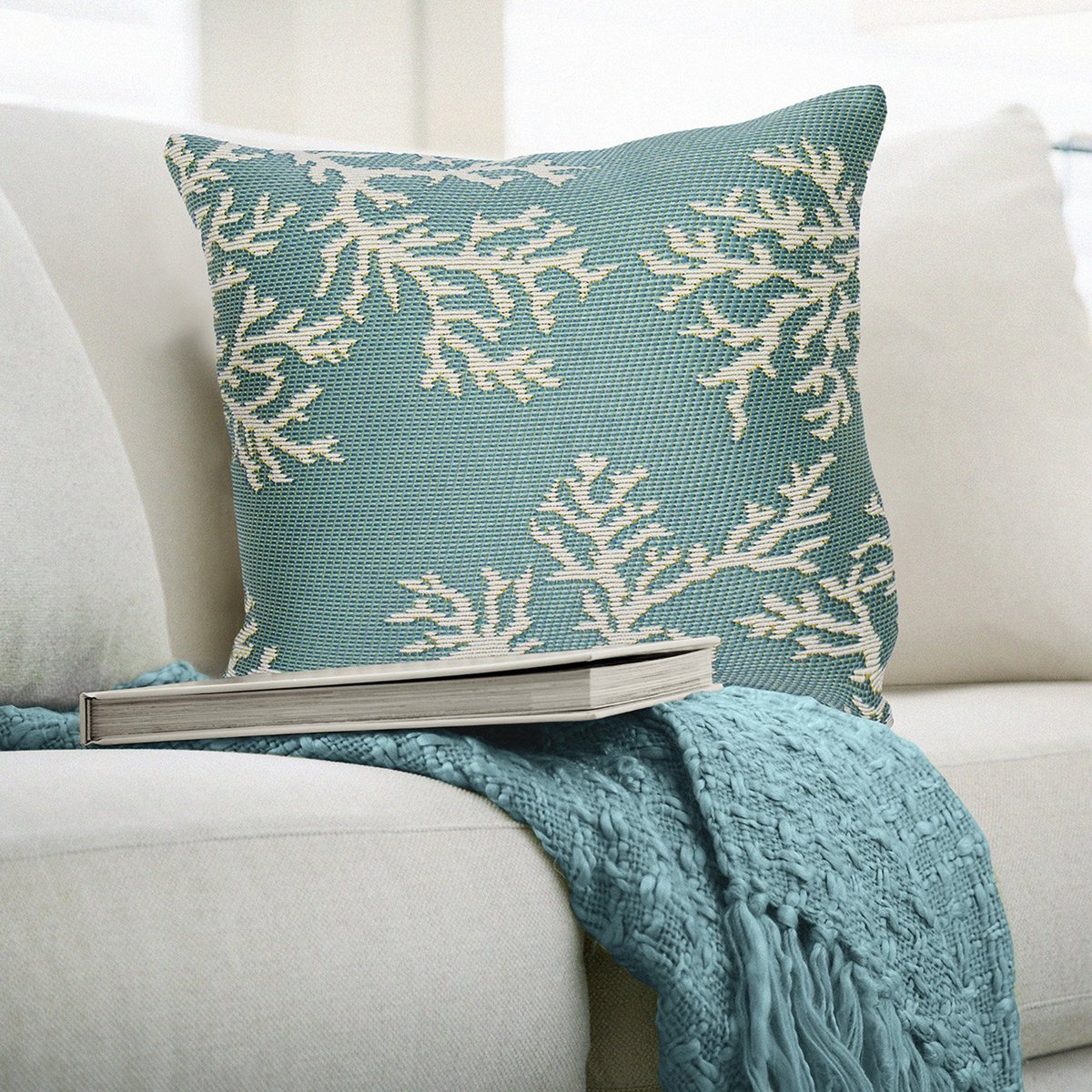 Living coral pillows shop