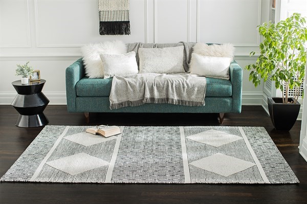 Neutrals and Greens - White Living Room Ideas