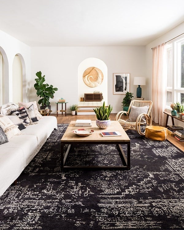 Monochromatic Fun - Black Living Room Decor Ideas