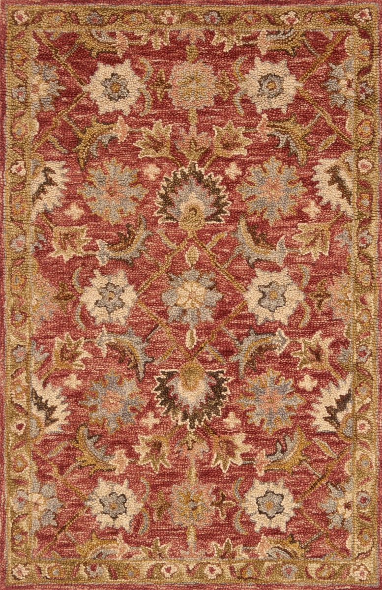 Loloi Rugs Victoria Vk 09, Red And Gold Rugs Uk