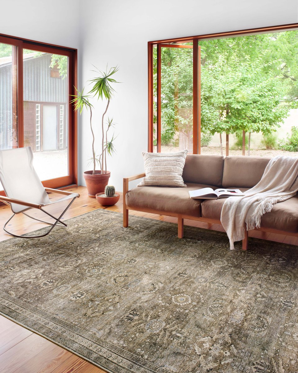 Loloi II Rugs-Layla Printed-LAY-13-Antique, Moss