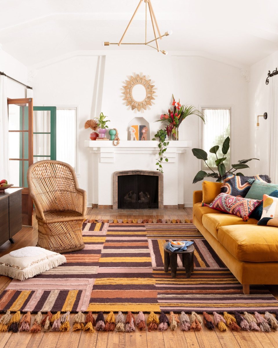 Boho and Bold - Large Living Room Decorating Tips