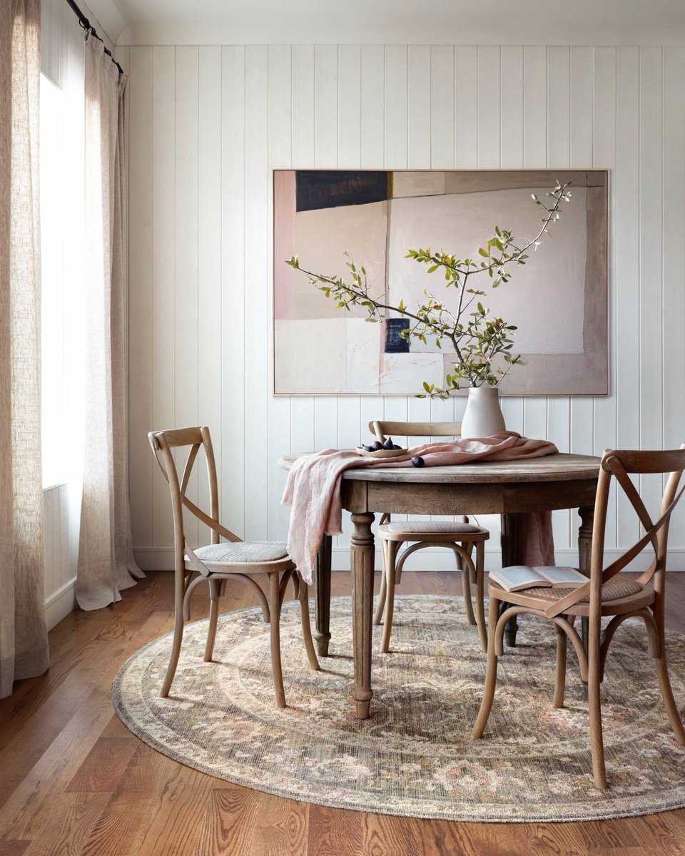 Softening the Abstract - Farmhouse Dining Room Design Ideas