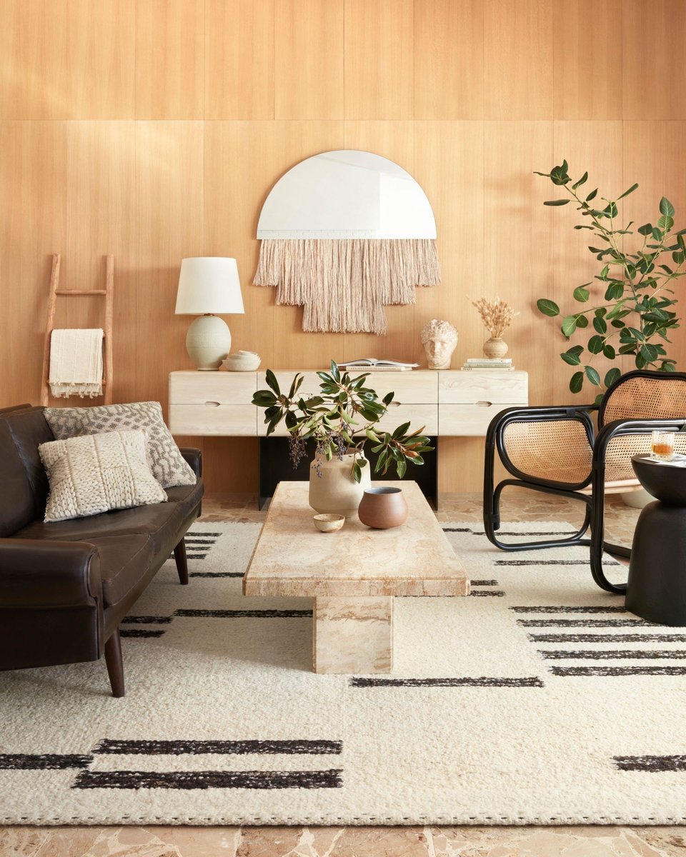 Earthy Warmth Modern Living Room Decor Ideas