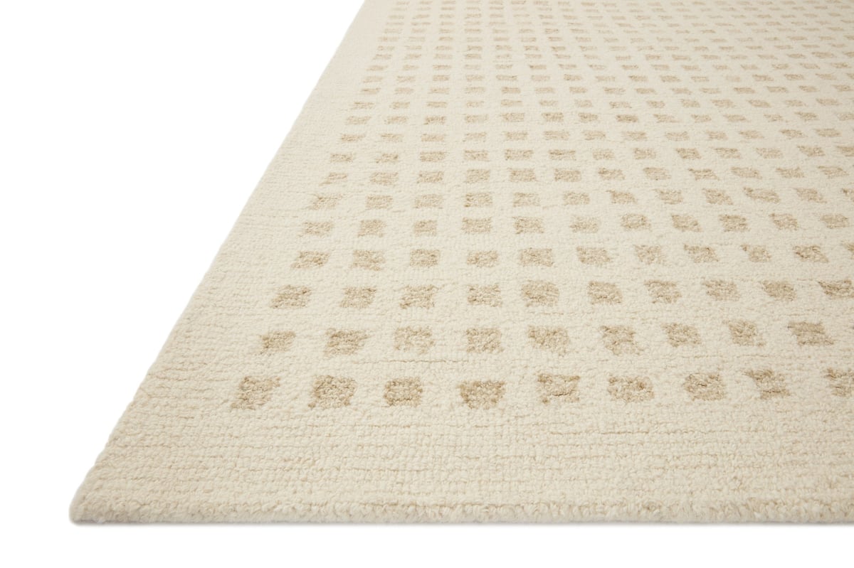 Chris Loves Julia x Loloi Polly POL-01 Ivory Natural Rug - 3 ft 6 in x 5 ft 6 in