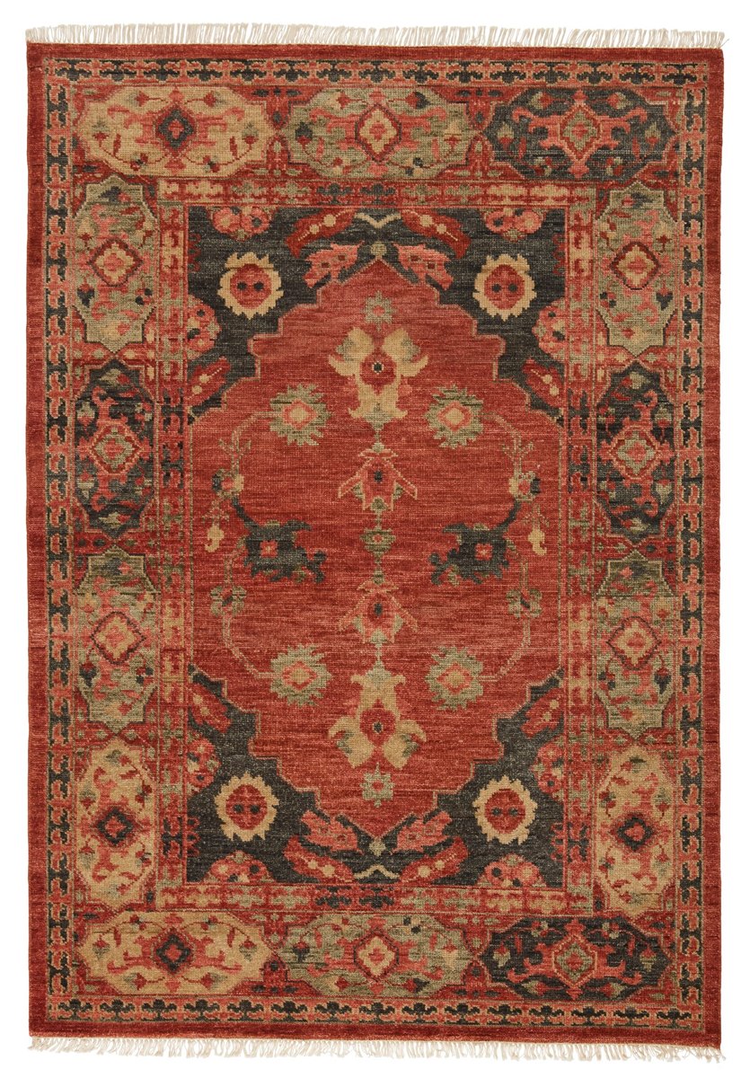 1'10 X 3' 3 Décor Direct Area-Rug Brown/Red 