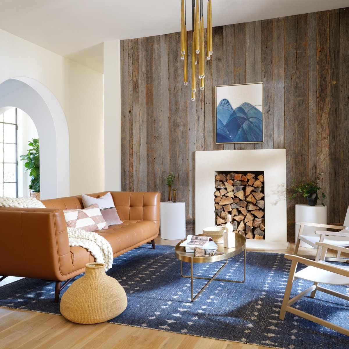 Cool Blues Modern Living Room Decor Ideas