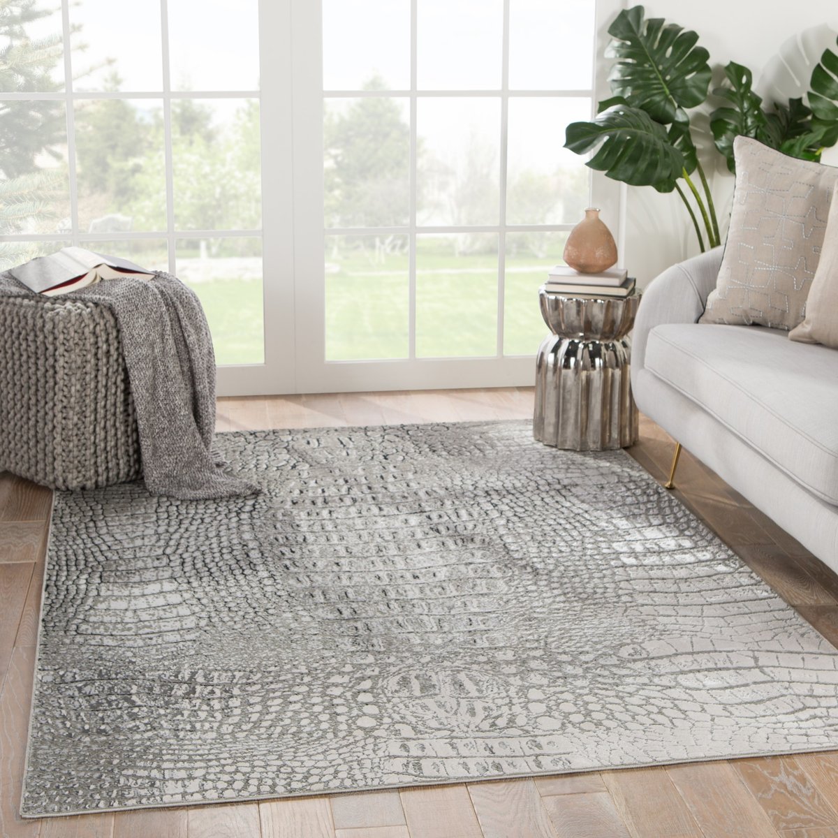 Jaipur Living-Catalyst-Canberra-Grey, Black (CTY-09)