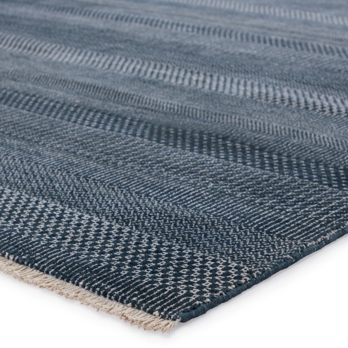 Merritt Handmade Solid Stripes 5' x 7'6 Area Rug 