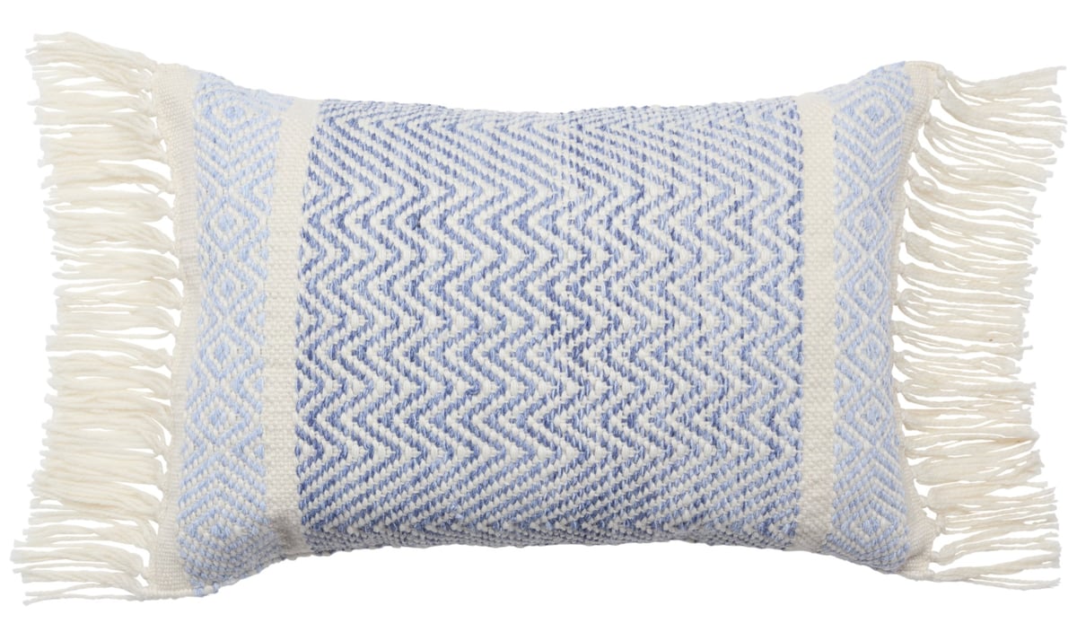 Ojai Blue Bohemian Pillow 16x24 - Pillow Decor