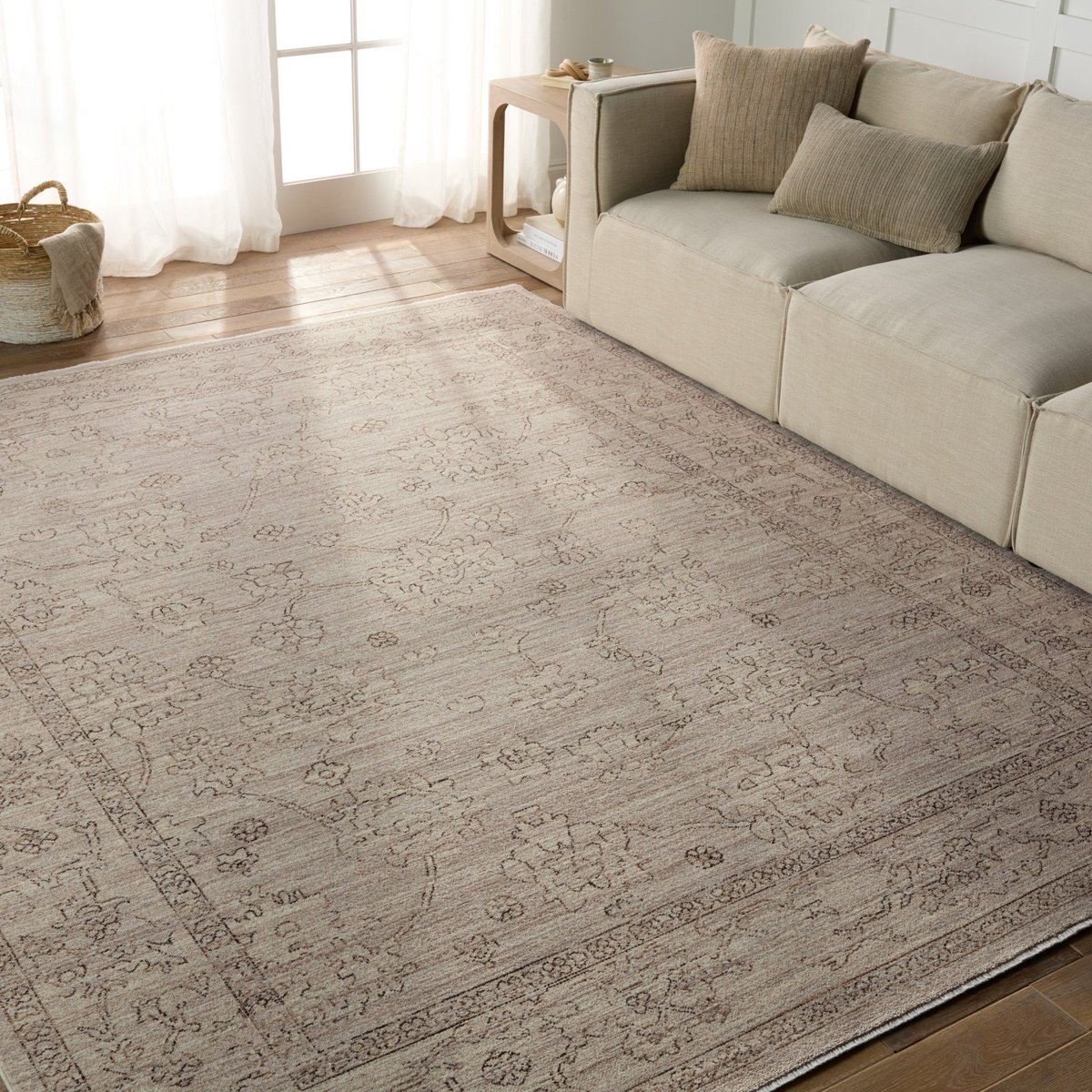 Braided Ivory Wool Rug  Buy Laila Beige Contemporary Rectangle