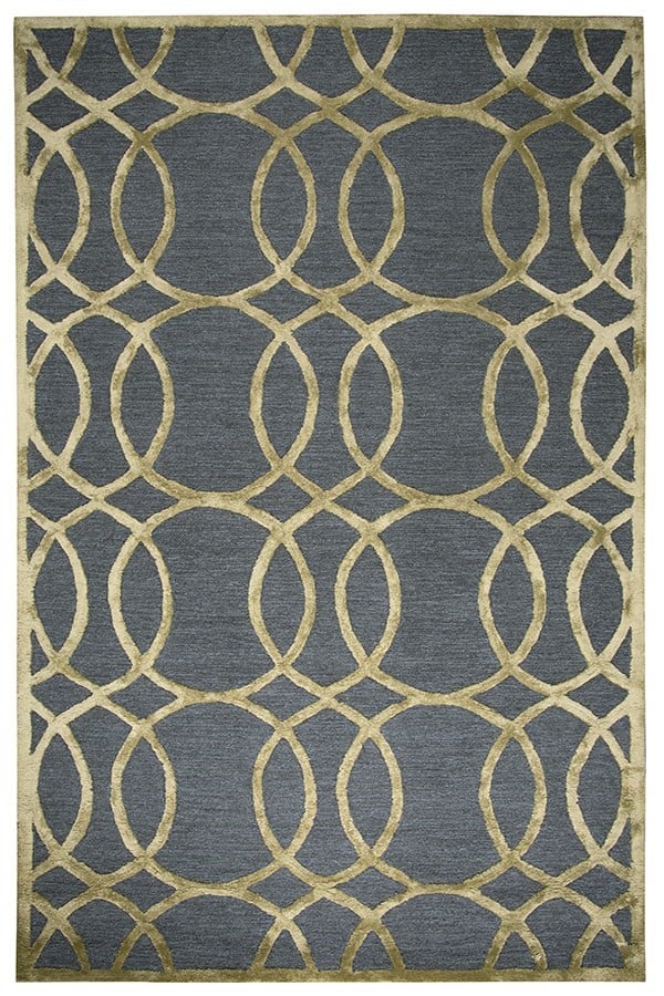 Rizzy Home Monroe Me 078a Rugs, Teal Gold Gray Rug