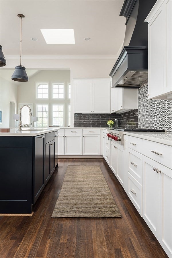 Bold Backsplashes - White Kitchen Decor Design Tips