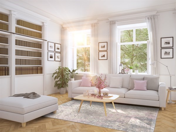 Calm, Cool, And Collections  - Formal Living Room Decorating Tips
