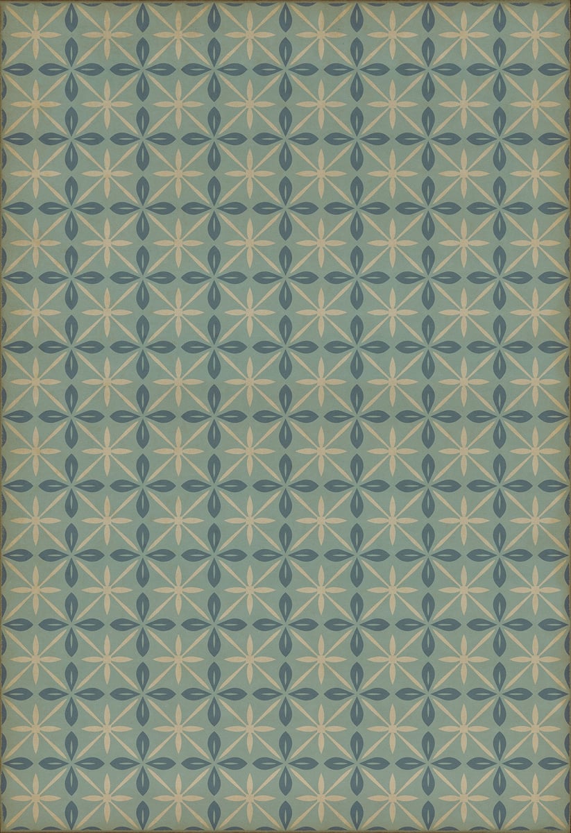 Spicher and Company Vintage Vinyl Floor Cloths Pattern 81 Modern Area Rugs, Rugs Direct
