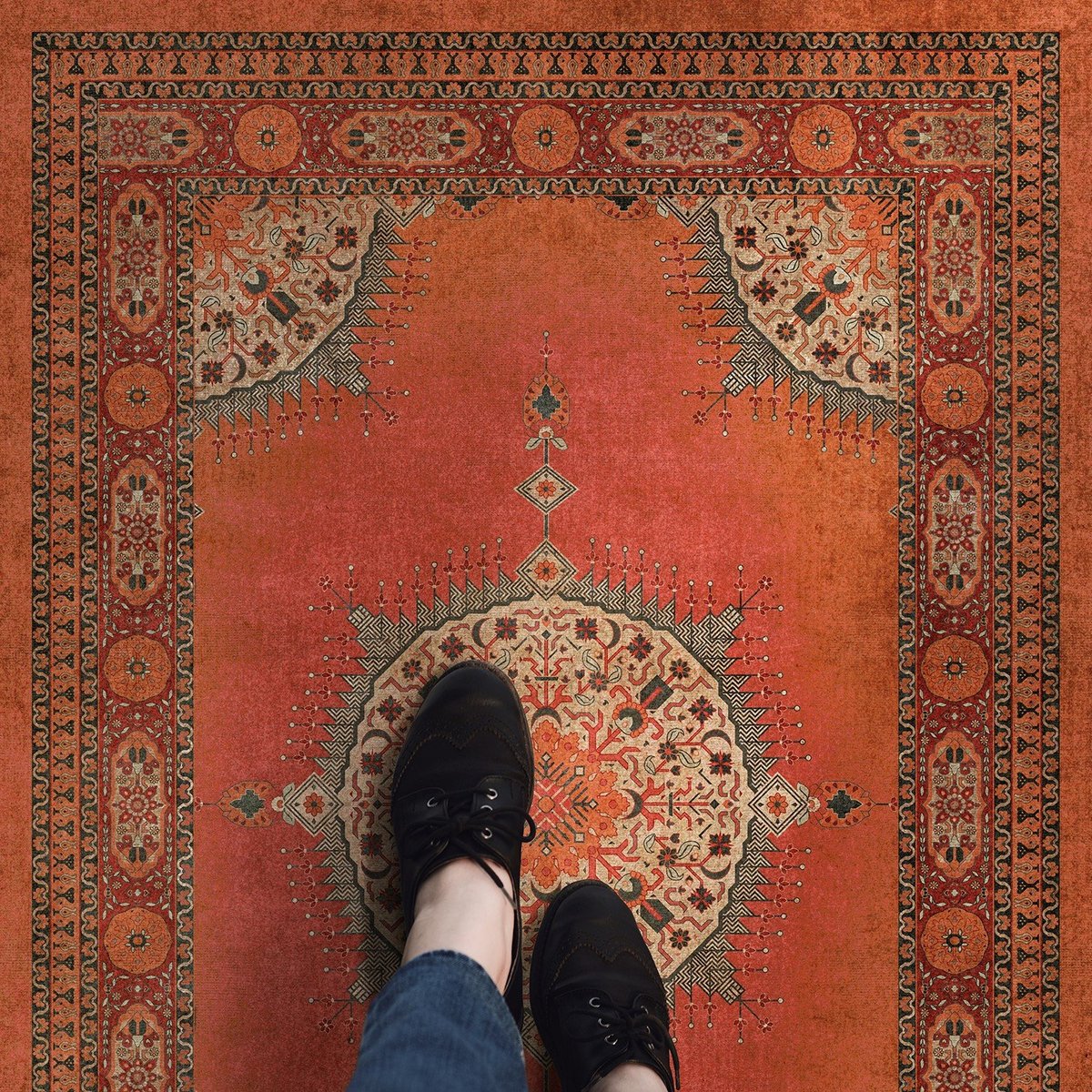 Rug Holder for Carpet, Area Rugs, Hard Floors, Anti Slip Mat, White (6 x 9  Feet)