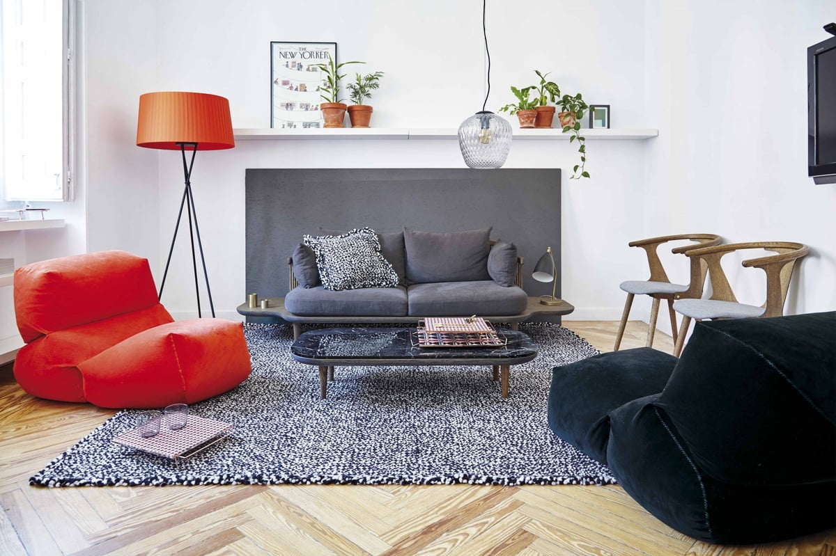 Pops of Color - Modern Living Room Ideas