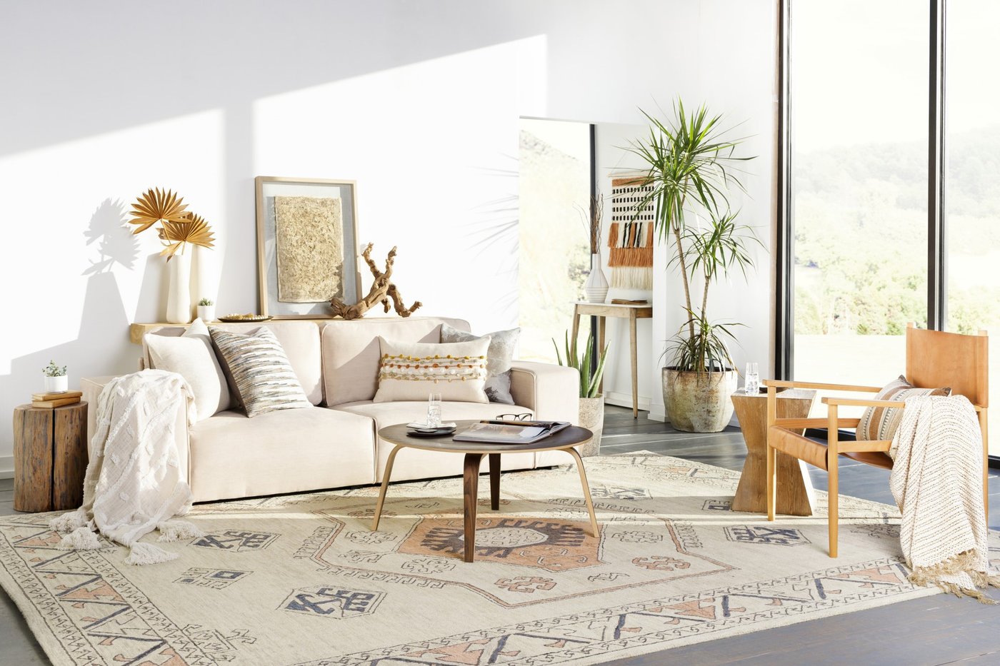 Adobe Boho Living Room Decor Ideas