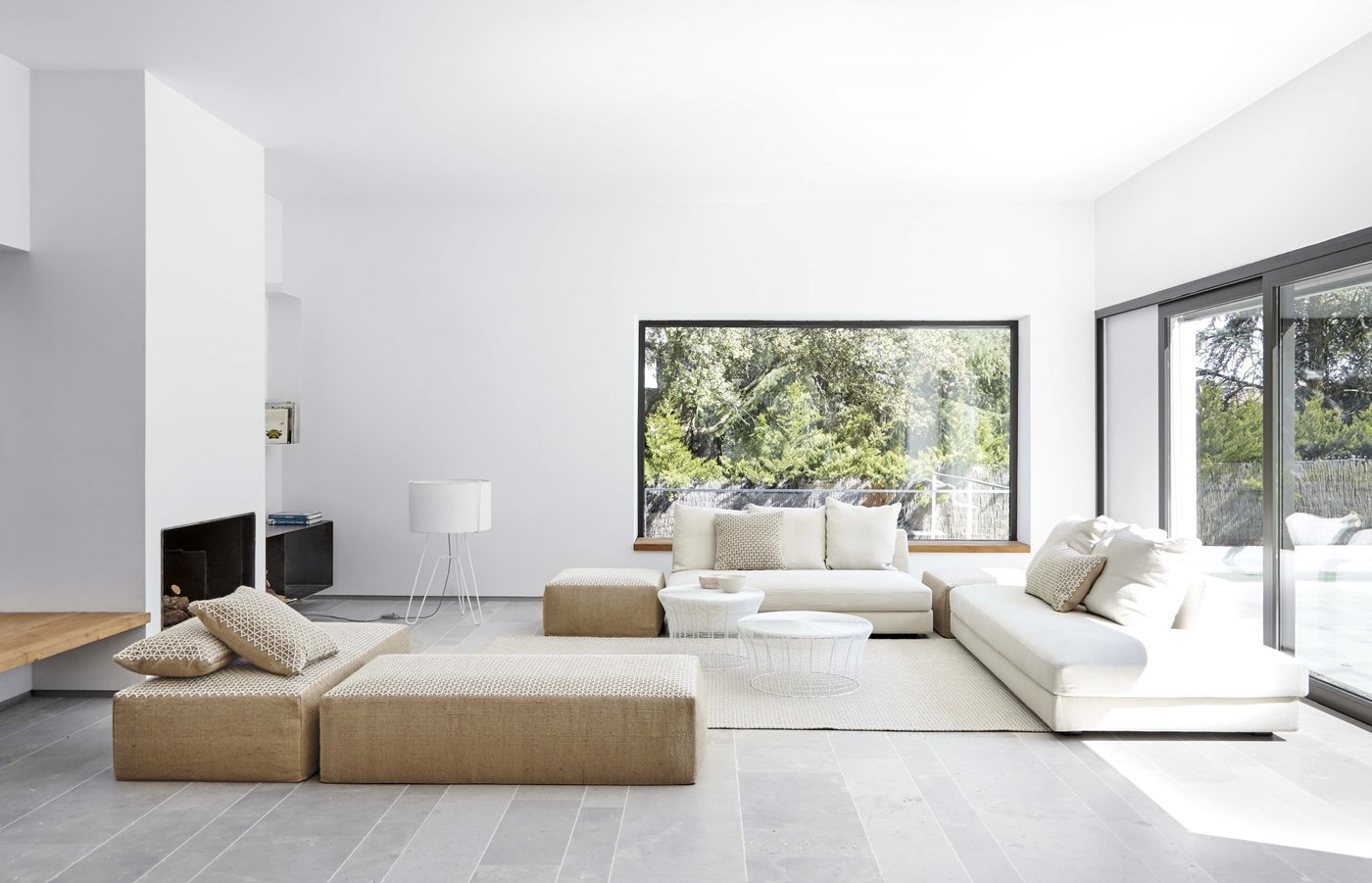 Cozy and Minimal - White Living Room Decor Ideas