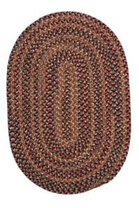 Oval Braided Rug 3x5, Multicolor Oval Rug, Wool Braided Rug, Hand