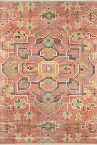 EORC KR109RD9X12 Hand-Knotted Wool Traditional Knot Rug RED 8'10 X 12' 