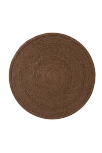 Argine Cross Brown 150x150cm Wool Round Rug