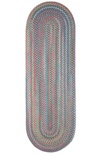 American Braided Rug 2x4 Ft Oval Rug, Multicolor Oval Rug, Oval