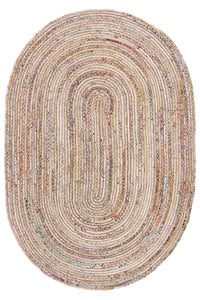 Yellow Oval Jute Rug, Hand Braided Area Jute Rug, Vintage Rug For