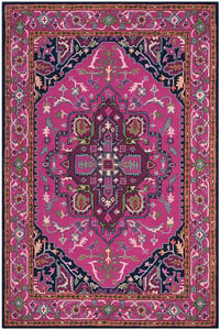 Safavieh Braided Epraxia 4 X 4 (ft) Pink/Yellow Round Indoor Abstract  Bohemian/Eclectic Area Rug in the Rugs department at