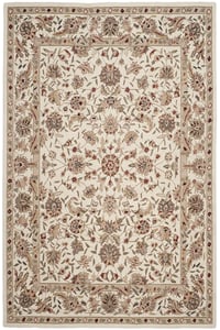 SAFAVIEH Chelsea Collection 4' Round Ivory HK239A Hand-Hooked French  Country Wool Area Rug