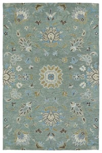 Kaleen Global Inspiration Collection Hand Tufted Rug 2'6 x 8' Blue 