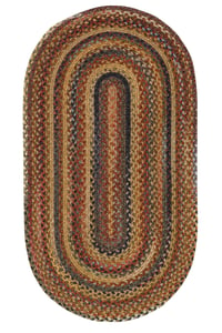 Kaila Braided Oval Rug with Included Rug Pad