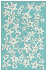 Life's A Beach Starfish Doormat 18 x 30 Extra Thick Handwoven, Durable