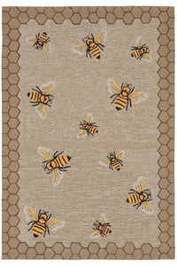 Bee Rug for Bee Themed Gifts, Honeycomb Tones Bee Pattern Rug, Geometric  Yellow Kitchen Rug, Aesthetic Yellow Rug, Modern Living Room Rug 