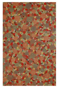 Murat Modern Orange Indoor/Outdoor Patio Rug - Lush Ambience