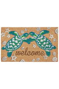 DBK Transitional Rugs Frontporch Sea Turtle Indoor/Outdoor Rug