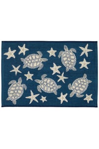 DBK Transitional Rugs Frontporch Sea Turtle Indoor/Outdoor Rug