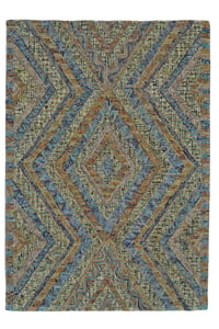 Thick Hand Woven Wool Throw Rug Tapestry Southwestern 32x64"  409 