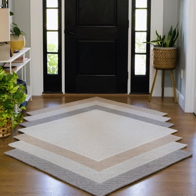 Delano Big Sur Haze Wool Braided Area Rug