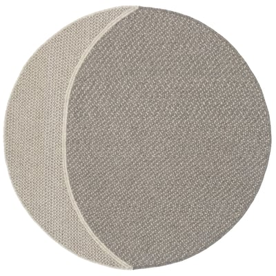 Evercrest Dusted Ash Wool Braided Area Rug