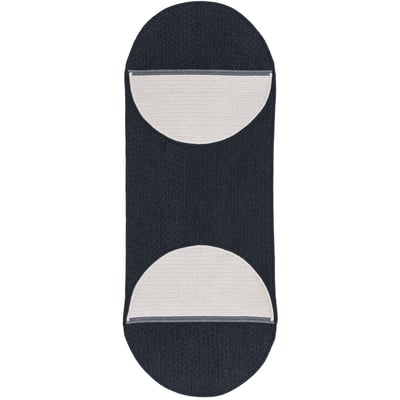 Sunbrella - Catala Runner Ebony/Ivory Braided Outdoor Area Rug