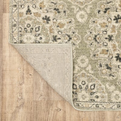 Florence 4334E Green/Ivory Area Rug