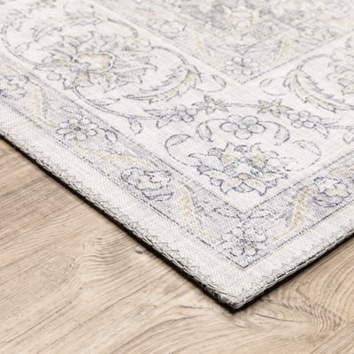 Myers Park Printed MYP-01 Beige/Gold Area Rug