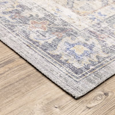 Myers Park Printed MYP-02 Blue/Gold Area Rug