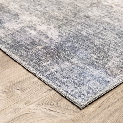 Myers Park Printed MYP-10 Beige/Blue Area Rug
